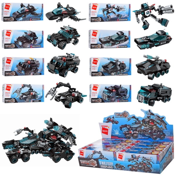 Конструктор Qman 1413 Полицейская техника 8 в 1