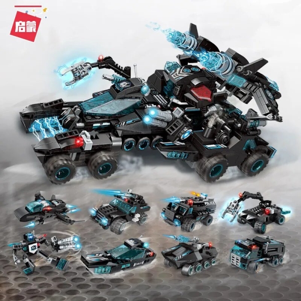 Конструктор Qman 1413 Полицейская техника 8 в 1