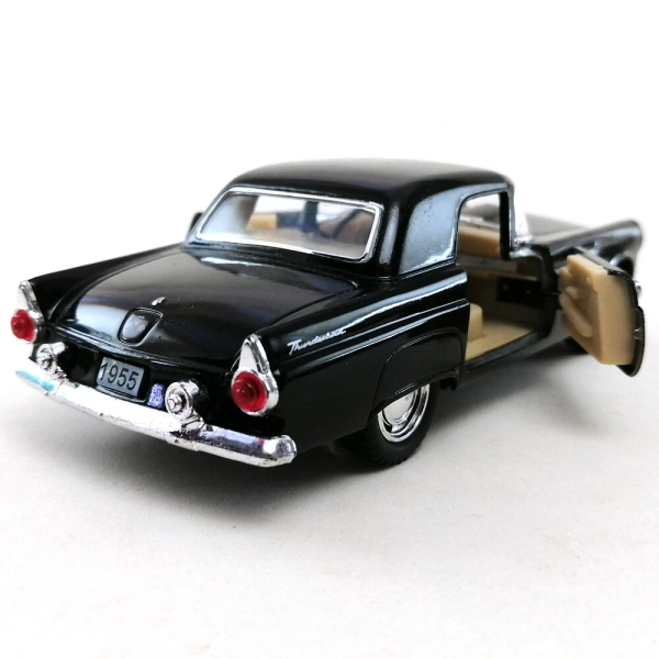 Машинка металлическая Kinsmart 1:36 1955 Ford Thunderbird KT5319W инерционная, дверь открывается / Черный