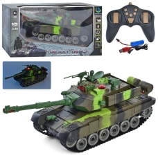 Радиоуправляемый танк, 34 см, реалистичная модель с аккумулятором и USB зарядкой JF522