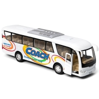 Металлическая машинка Kinsmart Автобус Coach белый инерционный (KS 7101 W White)