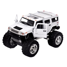 Машинка металева Kinsmart KT5337WB 1:40 2008 Hummer H2 SUV OFF ROAD інерційна, двері відчиняються / Білий