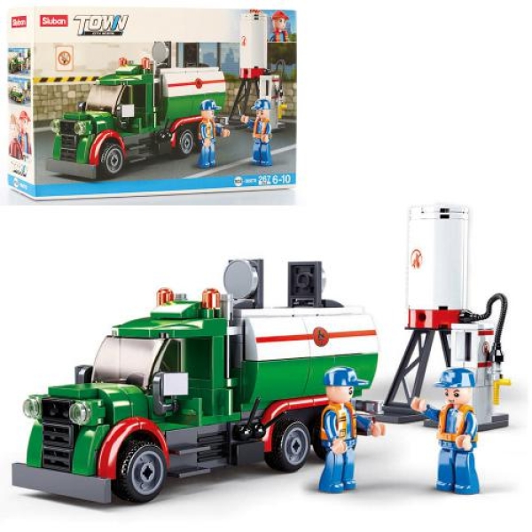 Конструктор Sluban Бензовоз и АЗС 267 деталей M38-B0878