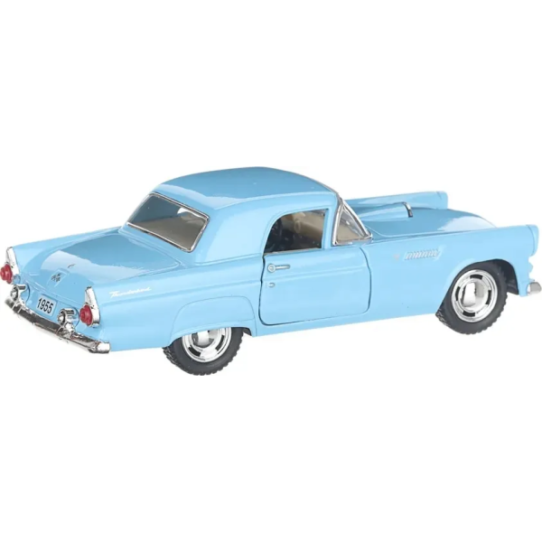 Машинка металлическая Kinsmart 1:36 1955 Ford Thunderbird KT5319W инерционная, дверь открывается / Голубой
