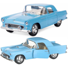 Машинка металлическая Kinsmart 1:36 1955 Ford Thunderbird KT5319W инерционная, дверь открывается / Голубой