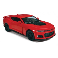 Металлическая машинка Kinsmart 1:38 2017 Chevrolet Camaro ZL1 KT5399W с инерционным механизмом, открывающиеся двери / Красный