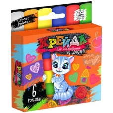 Крейда для малювання на асфальті  тонка  6 кольорів MEL-02-01U