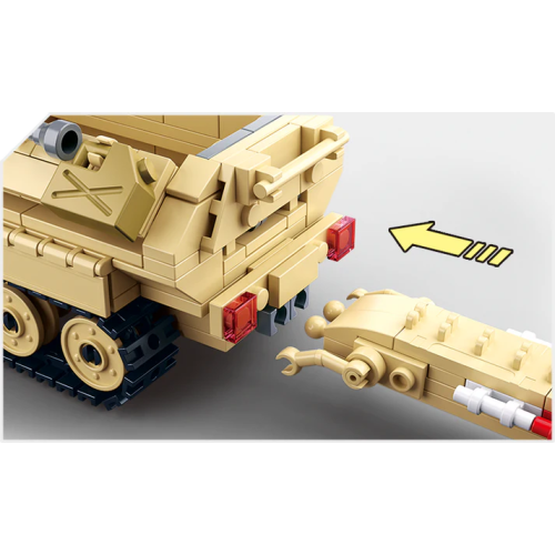 Конструктор Sluban WWII M38-B0695 Німецький БТР Sd.Kfz. 251 та гармата, 460 деталей
