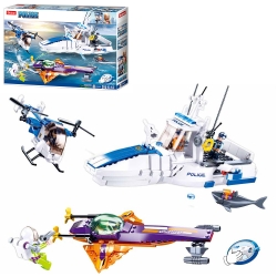 Конструктор Sluban M38-B0827 "Поліція: Переслідування у морі" 559 деталей
