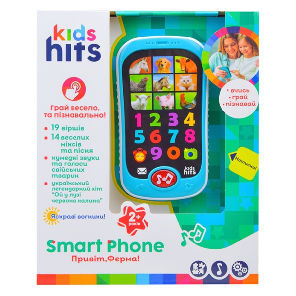 Развивающий обучающий телефон Kids Hits 'Привет, Ферма' (KH03/001СП)