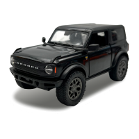 Машинка металлическая Kinsmart 1:34 2022 Ford Bronco (Hard Top) KT5438WB инерционная, двери открываются/цвет Черный