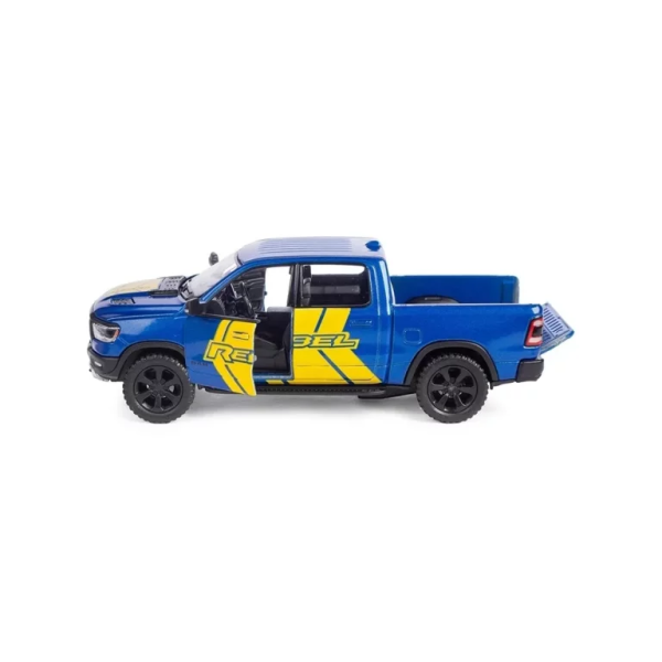 Машинка металлическая Kinsmart 1:46 Dodge RAM 1500 Livery Edition 2019 (инерционная, двери открываются, синяя KT5413WF)