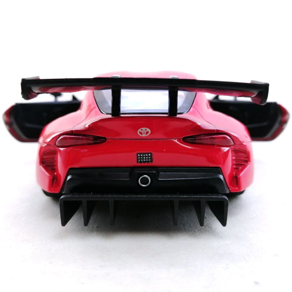Машинка металлическая Kinsmart 1:36 Toyota GR Supra Racing Concept KT5421W инерционная, двери открываются / Красный