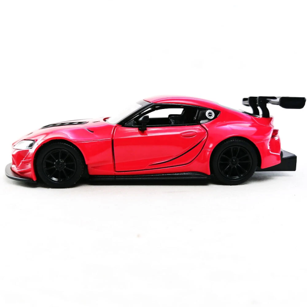 Машинка металлическая Kinsmart 1:36 Toyota GR Supra Racing Concept KT5421W инерционная, двери открываются / Красный