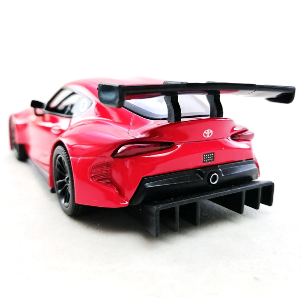 Машинка металлическая Kinsmart 1:36 Toyota GR Supra Racing Concept KT5421W инерционная, двери открываются / Красный