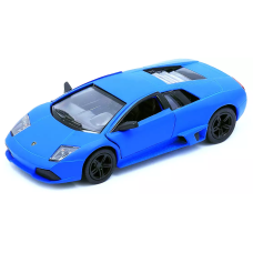 Металлическая машинка Kinsmart 1:36 Matte Lamborghini Murcielago LP640, инерционная, СИНЯЯ, KT5370W
