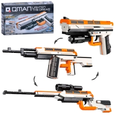Конструктор Qman 42109 Пістолет, автомат, гвинтівка (3 в 1) 273 деталі