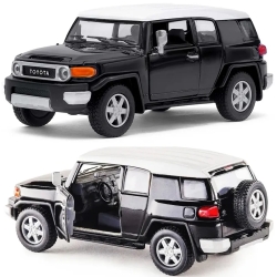 Металева машинка Kinsmart 1:36 Toyota FJ Cruiser KT5343W, інерційна в коробці / Колір ЧОРНИЙ