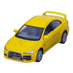 Модель автомобіля колекційна Mitsubishi Lancer Evolution X 1:36 Kinsmart KT5329W / жовта