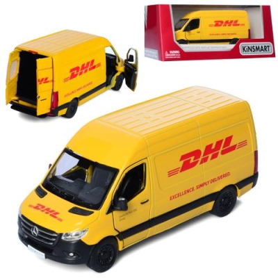 Модель автомобиля Kinsmart Mercedes-Benz Sprinter DHL Edition 1:48 KT5429W