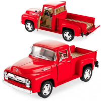 Металлическая инерционная машинка Kinsmart Ford F-100 Pickup 1956 1:38, красный, модель KT5385W