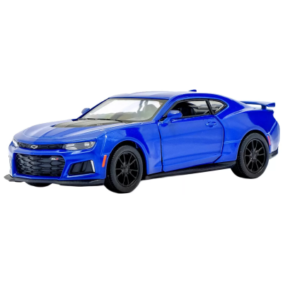 Металлическая машинка Kinsmart 1:38 2017 Chevrolet Camaro ZL1 KT5399W инерционная, с открывающимися дверями / Синий