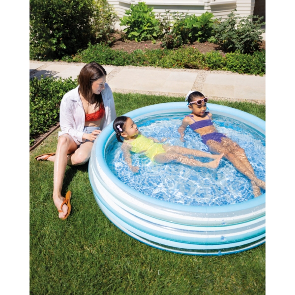 Надувний басейн Intex Blue Bliss Splash 147×33 см (58467EP), 330 л, 2+