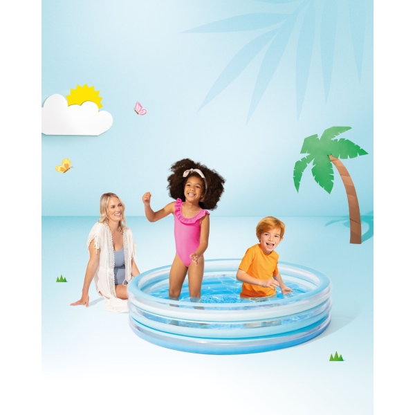 Надувний басейн Intex Blue Bliss Splash 147×33 см (58467EP), 330 л, 2+
