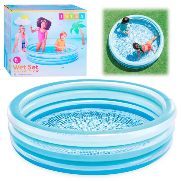 Надувний басейн Intex Blue Bliss Splash 147×33 см (58467EP), 330 л, 2+