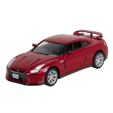 Машинка металева Kinsmart 1:36 2009 Nissan GT-R R35 інерційна, двері відчиняються KT5340W / Червоний