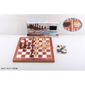 Шахи YT29B 3в1, шашки, нарди, в коробці 29,5-15-4см