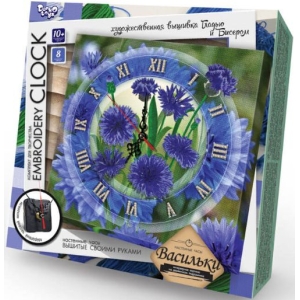Набір для вишивки та створення годинника 'Васильки' (Embroidery Clock ЕС-01-02)