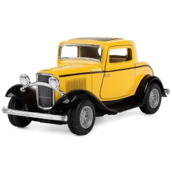 Машинка металева Kinsmart 1:34 1932 Ford 3-Window Coupe KT5332W / Жовтий