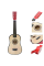Дерев'яна дитяча гітара, 6 струн, з медіатором, налаштовується (1370) Бежево-червона