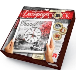 Набір для творчості Decoupage Clock Годинник із рамкою Париж DKС-01-05