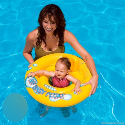 Круг надувний Intex 59574NP My Baby Float 67 см з сидінням, від 1 до 2 років