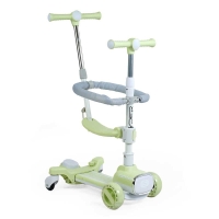 Самокат 5в1 "Skyper" PY-66369 (6) колеса PU 125х40мм зі світлом, УКРАЇНСЬКЕ ОЗВУЧУВАННЯ та підсвічування платформи, з ДОП. КОЛЕСАМИ, захисний бампер