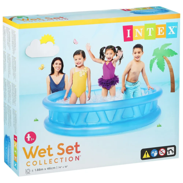 Intex Басейн 58431 NP "Літаюча тарілка" (3) розміром 188х46 см, обсяг: 782 л, вага: 2,8 кг, від 3 років