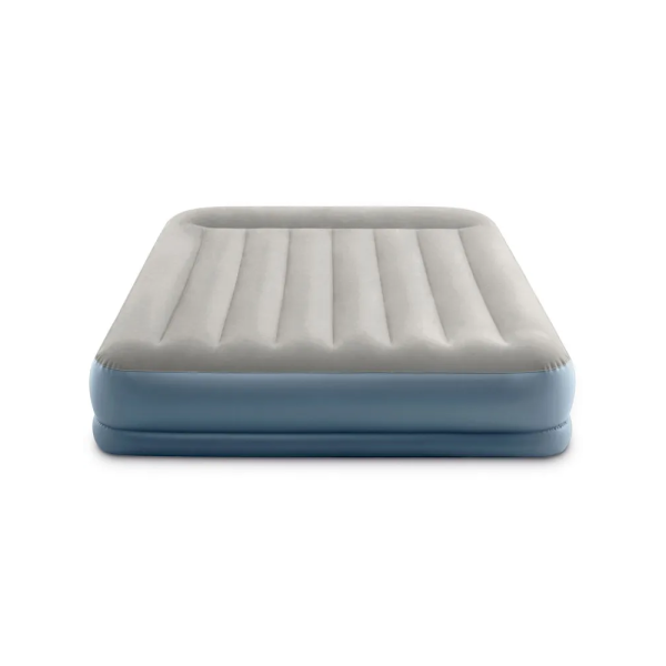 Intex Велюр матрац 64118 ND (2) 152х203х30см, вбудований електронасос, двоспальний