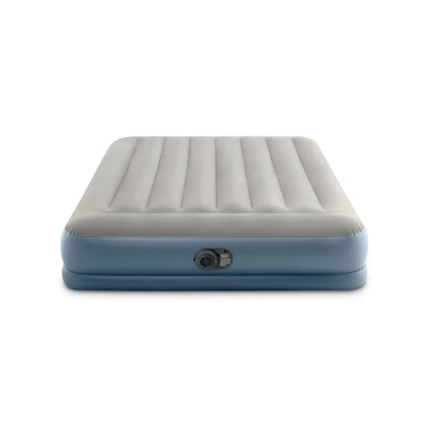 Intex Велюр матрац 64118 ND (2) 152х203х30см, вбудований електронасос, двоспальний