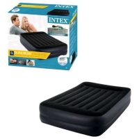 Intex Велюр матрац 64124 ND (2) 152х203х42см, вбудований електронасос, двоспальний