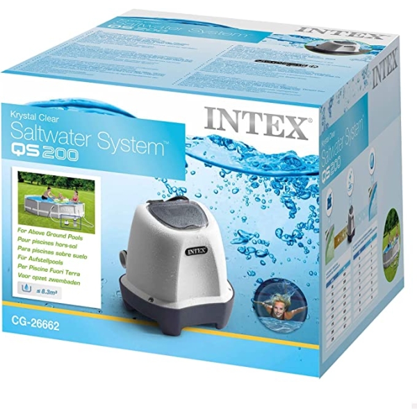 Хлоргенератор QS200 Intex 26662 для басейнів об`ємом води до 8327л, продуктивність 2г/год