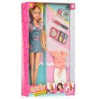 Кукла Defa Lucy Модница с косметикой и одеждой, блондинка 29 см (8416-BF)