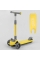 Самокат триколісний D-0449 (6) Best Scooter, ЖОВТИЙ,  складне алюмінієве кермо, 3 колеса PU зі світлом, d = 120*35 мм
