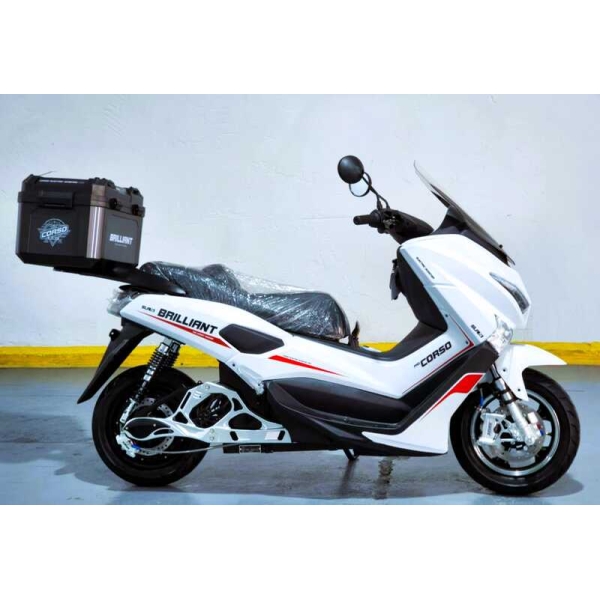Електричний мопед Corso Brilliant BR-634180 (1) +1 ЯЩИК АКУМ., +1 ЯЩИК БАГАЖНИК, двигун 2000W, акумулятор 72V/32Ah, в коробці