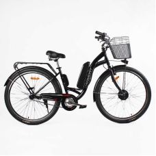Електровелосипед Corso HARMONY HR-28715 28" (350W, 36V/10Ah, Макс. 30 км/год) з Фарою, Кошиком та Багажником