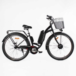 Электровелосипед Corso HARMONY HR-28715 28" (350W, 36V/10Ah, Макс. 30 км/ч) с Фарой, Корзиной и Багажником