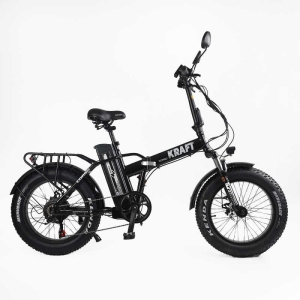 Електровелосипед Corso «Kraft» 20" дюймів KR-42117 (1) рама сталева, двигун 500W, акум. 48V15Ah, Shimano 7 швидкостей, зібраний на 75, у коробці