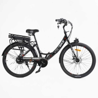 Електровелосипед Corso «VOLT BIKE» 26" дюймів TB-50082 (1) рама сталева, двигун 350W, акум. 36V10Ah, одношвидкісний, БЕЗ КОРЗИНИ, у коробці