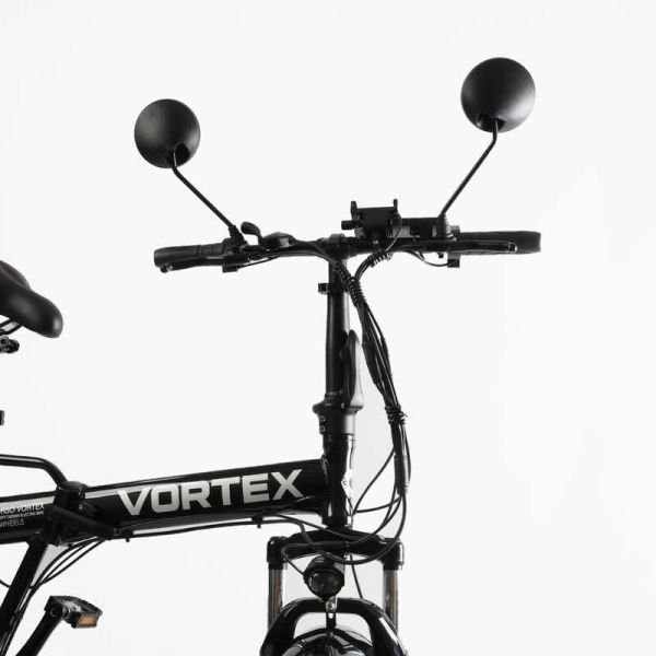 Електровелосипед Corso «Vortex» 24" дюймів TX-78950 (1) ЧОРНИЙ, рама алюмінієва, двигун 500W, акум. 48V13Ah літієвий, зібраний на 75, у коробці